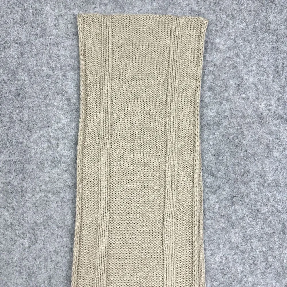 Chicago Bulls NBA Ultra Game Knit Scarf Tan Neutral Embroidered Logo Bull OSFM*